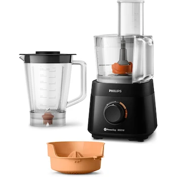 Imagen de referencia para Philips PowerChop 600 Serie 3000 Multiprocesadora de Alimentos HR7300/91, Capacidad 1.5 L, Color Negro