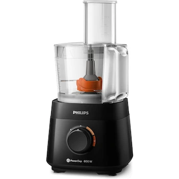 Imagen 3 de Philips PowerChop 600 Serie 3000 Multiprocesadora de Alimentos HR7300/91, Capacidad 1.5 L, Color Negro
