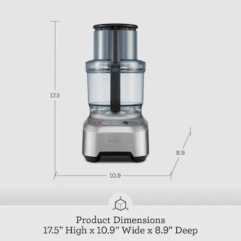 Imagen 2 de Breville Sous Chef 16 Pro Food Processor, Model BFP800XL, Brushed Stainless Steel, 16-Cup Capacity, Professional Series Kitchen Appliance