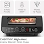 Miniatura de CHEFMAN Home Slice Horno de Pizza Eléctrico para Interiores de Encimera, Capacidad para Pizzas de 12 Pulgadas, Color Negro Inoxidable, Serie Home Slice, ASIN B0CGMGK7GK