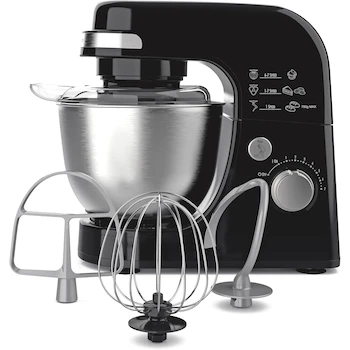 Imagen de referencia para Hamilton Beach Modelo 63390 Batidora de Pedestal en Color Negro con Tazón de Capacidad 3.8 Litros de Acero Inoxidable