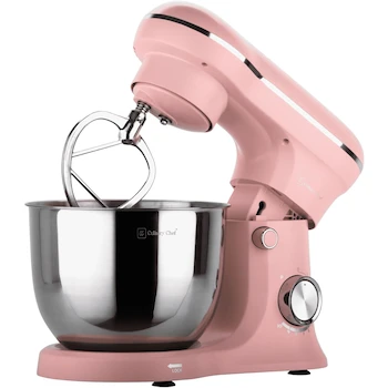 Imagen 2 de FRIGIDAIRE ESTM020-PINK Batidora de Pie Retro Rosa, Capacidad 4.5L (4.75 Cuartos), Acero Inoxidable, Dimensiones 23.4 x 36.8 x 28.7 cm