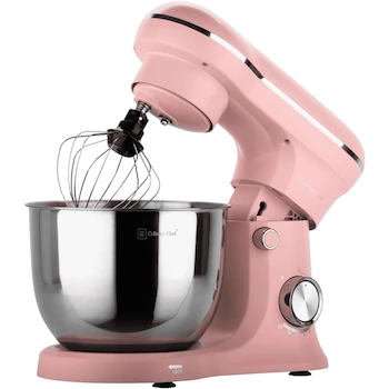 Imagen 3 de FRIGIDAIRE ESTM020-PINK Batidora de Pie Retro Rosa, Capacidad 4.5L (4.75 Cuartos), Acero Inoxidable, Dimensiones 23.4 x 36.8 x 28.7 cm