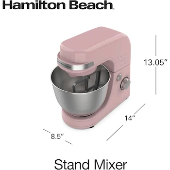 Imagen 2 de Hamilton Beach Batidora Eléctrica de Pie Serie 63225, Modelo B0BJQPYLB1, Capacidad 4 Cuartos de Galón, Color Rosa