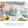 Miniatura de Elite Gourmet EGC115M - Cocina de Huevos Eléctrica de Capacidad para 7 Huevos, Estilo Retro, Color Menta, Libre de BPA