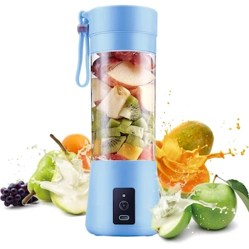 Imagen de referencia para HASPINH Licuadora Portátil Azul 380ml Mini Vaso Batidora Pequeña para Batidos Smoothies y Viajes Exprimidor Frutas Mano Modelo B0BH31P75C Tamaño 2x2x2 pulgadas Estilo Moderno Origen China