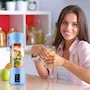 Miniatura de HASPINH Licuadora Portátil Azul 380ml Mini Vaso Batidora Pequeña para Batidos Smoothies y Viajes Exprimidor Frutas Mano Modelo B0BH31P75C Tamaño 2x2x2 pulgadas Estilo Moderno Origen China