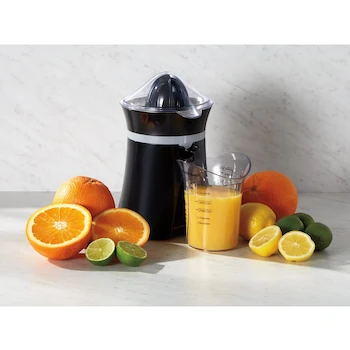 Imagen 2 de Hamilton Beach 66333 - Exprimidor Eléctrico de Cítricos Serie Fresh Mix, Capacidad 2 Tazas (473 ml), Color Negro, Dimensiones 24.89 x 15.87 x 14.60 cm