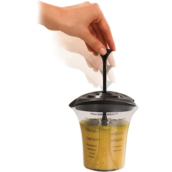 Imagen 5 de Hamilton Beach 66333 - Exprimidor Eléctrico de Cítricos Serie Fresh Mix, Capacidad 2 Tazas (473 ml), Color Negro, Dimensiones 24.89 x 15.87 x 14.60 cm