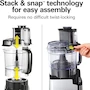 Miniatura de Procesador de Alimentos Stack & Snap™ Serie Hamilton Beach, Modelo 70725, Capacidad 12 Tazas, Color Negro