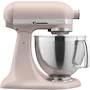 Miniatura de KitchenAid Artisan Series KSM195PSFT - Batidora de pie con cabezal inclinable de 5 cuartos con paquete de accesorios premium y tazón adicional de 3 cuartos, color rosa pluma