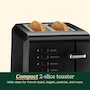 Miniatura de Cuisinart CPT-122BK Tostadora Compacta de Plástico de 2 Rebanadas, Color Negro