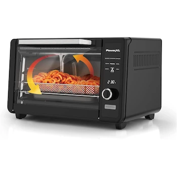 Imagen de referencia para PowerXL™ Horno y Freidora de Aire Eléctrico de Mesa CRISP´N BAKE™, Modelo TOD3415B-LA, Color Negro, Capacidad 22 Litros, 1500W, 127V