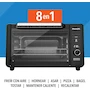 Miniatura de PowerXL™ Horno y Freidora de Aire Eléctrico de Mesa CRISP´N BAKE™, Modelo TOD3415B-LA, Color Negro, Capacidad 22 Litros, 1500W, 127V