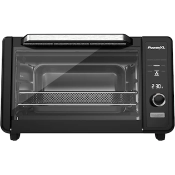 Imagen 4 de PowerXL™ Horno y Freidora de Aire Eléctrico de Mesa CRISP´N BAKE™, Modelo TOD3415B-LA, Color Negro, Capacidad 22 Litros, 1500W, 127V