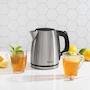 Miniatura de Aroma Housewares AWK-267SB Hervidor Eléctrico de Acero Inoxidable Serie Select Stainless, Capacidad 1.7 Litros, Color Plata, Base Giratoria 360 Grados, Auto-Off, Hervidor de Agua Rápido para Té y Café