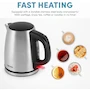 Miniatura de Aroma Housewares AWK-267SB Hervidor Eléctrico de Acero Inoxidable Serie Select Stainless, Capacidad 1.7 Litros, Color Plata, Base Giratoria 360 Grados, Auto-Off, Hervidor de Agua Rápido para Té y Café