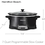 Miniatura de Hamilton Beach 33474G - Olla de Cocción Lenta Portátil de 7 Cuartos, Negro