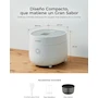 Miniatura de CUCKOO CR-0375FW Olla Arrocera Eléctrica Micom Inteligente, Capacidad 3 Tazas Crudas / 6 Tazas Cocidas (0.85L / 1.7L), Color Blanco, Dimensiones 29.2 x 21.8 x 20 cm, Peso 3 kg, Voltaje 120V