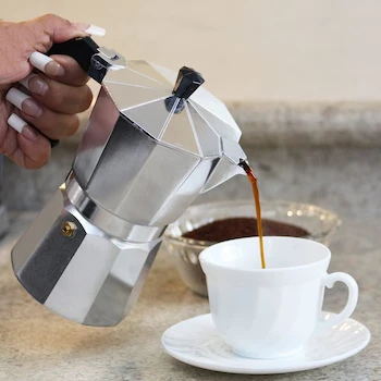 Imagen 3 de TURMIX CET-6 Cafetera Express Italiana de Aluminio Plateado, Capacidad 6 Tazas (1.42 L)