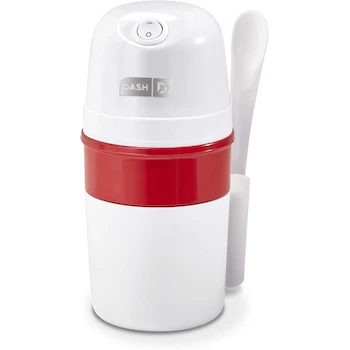 Imagen de referencia para DASH My Pint Máquina Eléctrica para Hacer Helado, Yogurt y Sorbete Casero, Modelo DPIC100GBWH04, Color Blanco, Capacidad 1.6 Tazas, Dimensiones 5 x 5 x 8.5 Pulgadas, Peso 2.1 Libras, Serie My Pint