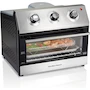 Miniatura de Horno Digital con Freidor con Aire Hamilton Beach Modelo 31222, Negro y Acero Inoxidable, Capacidad para 6 Rebanadas de Pan o Pizza de 30 cm, 30 Litros, Dimensiones 32.3 x 38.4 x 39.1 cm