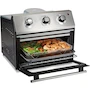 Miniatura de Horno Digital con Freidor con Aire Hamilton Beach Modelo 31222, Negro y Acero Inoxidable, Capacidad para 6 Rebanadas de Pan o Pizza de 30 cm, 30 Litros, Dimensiones 32.3 x 38.4 x 39.1 cm