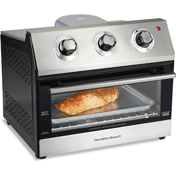 Imagen 5 de Horno Digital con Freidor con Aire Hamilton Beach Modelo 31222, Negro y Acero Inoxidable, Capacidad para 6 Rebanadas de Pan o Pizza de 30 cm, 30 Litros, Dimensiones 32.3 x 38.4 x 39.1 cm