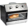 Miniatura de Horno Digital con Freidor con Aire Hamilton Beach Modelo 31222, Negro y Acero Inoxidable, Capacidad para 6 Rebanadas de Pan o Pizza de 30 cm, 30 Litros, Dimensiones 32.3 x 38.4 x 39.1 cm