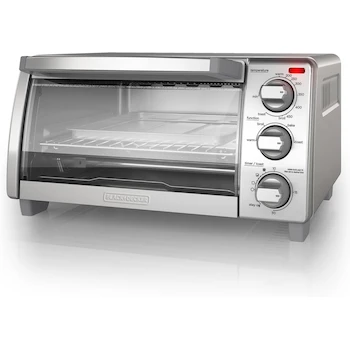 Imagen de referencia para Black+Decker TO1760SS Horno Tostador de 4 Rebanadas con Convección Natural, Acero Inoxidable, Capacidad para Pizza de 23 cm, 1500 Watts, Dimensiones 43 x 29.5 x 23 cm, Peso 3.3 kg