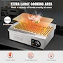 Miniatura de VEVOR 22 Inch Commercial Electric Countertop Flat Top Stainless Steel Teppanyaki Griddle with Non-Stick Iron Cooking Plate