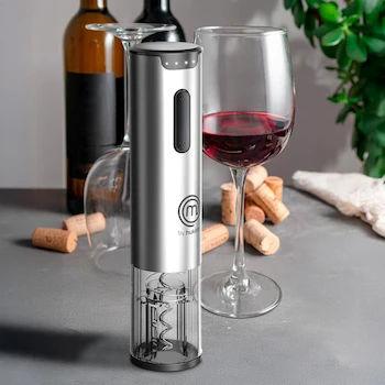 Imagen 2 de Hukën x MasterChef Descorchador Eléctrico Premium Power View, Acero Inoxidable, Modelo MK-WO-SS