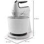 Miniatura de Oster® Batidora Mano/Pedestal Blanca con Tazón de Plástico de 3.7 Litros, Modelo FPSTHS3610