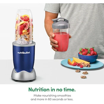 Imagen 2 de NutriBullet NB9-1301B Pro Licuadora Personal 13 Piezas Azul Cobalto 900 W 32 Onzas