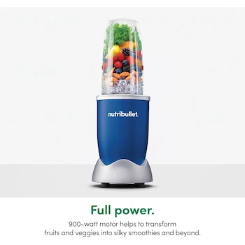 Imagen 3 de NutriBullet NB9-1301B Pro Licuadora Personal 13 Piezas Azul Cobalto 900 W 32 Onzas