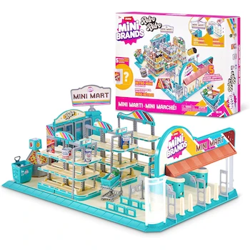 Imagen 2 de Mini Brands by ZURU Retro Mini Mart Playset with 5 Exclusive Minis, Amazon Exclusive Miniature Collectible Store, Model 77764, ASIN B0DR3PZ1KW, Plastic Material, Dimensions 45 x 8 x 35 cm, Weight 1.22 kg, Large Size, Random Color, Retro Style, Ages 3+