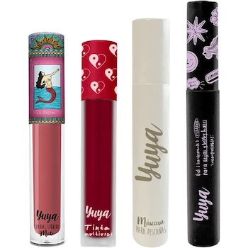 Imagen 2 de Yuya Set de Regalo con 4 Productos Top: Místico Labial Líquido Efecto Mate 6ml en Tonos Chocolate, Nude, Rosa y Rojo, Presentación Estuche Elegante para Maquillaje Diario