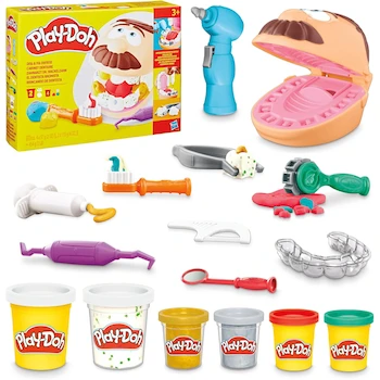 Imagen 1 de Play-Doh El Dentista Bromista - Kit de Manualidades Temática Dentista con 8 Latas de Compuesto de Modelado en 6 Colores para Niños y Niñas desde 3 Años, Serie Play-Doh, Modelo B08F2NJYRQ