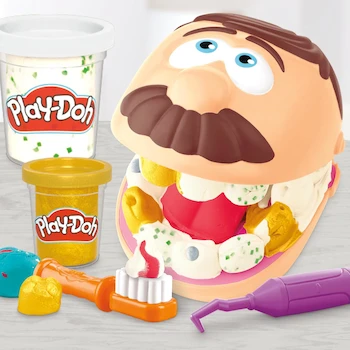 Imagen 2 de Play-Doh El Dentista Bromista - Kit de Manualidades Temática Dentista con 8 Latas de Compuesto de Modelado en 6 Colores para Niños y Niñas desde 3 Años, Serie Play-Doh, Modelo B08F2NJYRQ