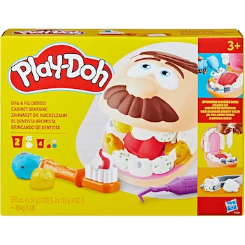 Imagen 3 de Play-Doh El Dentista Bromista - Kit de Manualidades Temática Dentista con 8 Latas de Compuesto de Modelado en 6 Colores para Niños y Niñas desde 3 Años, Serie Play-Doh, Modelo B08F2NJYRQ