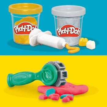 Imagen 5 de Play-Doh El Dentista Bromista - Kit de Manualidades Temática Dentista con 8 Latas de Compuesto de Modelado en 6 Colores para Niños y Niñas desde 3 Años, Serie Play-Doh, Modelo B08F2NJYRQ