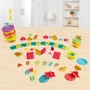 Miniatura de Set Play-Doh Fundamentals E8532 de Sellos de Letras con 26 Accesorios Alfabéticos y 6 Latas de 28g de Masa Moldeable en Colores Primarios y Brillantes, para Niños a Partir de 3 Años