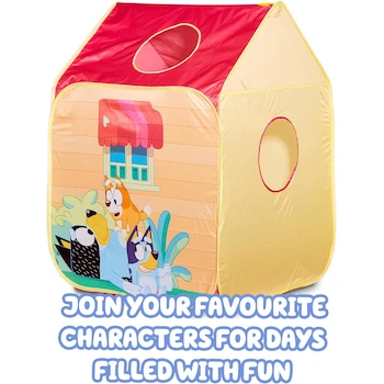 Imagen 4 de Bluey Tienda de Campaña Pop 'N' Fun Play Multicolor, Serie Bluey, Dimensiones 72 cm (Prof.) x 72 cm (Ancho) x 102 cm (Alt.), para Niños Mayores de 2 Años