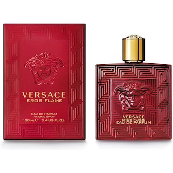 Imagen de referencia para Versace Eros Flame Eau de Parfum Spray para Hombres, 3.4 Onzas (100 ml), Botella Roja, Serie Eros, Modelo R741010-R100MLS