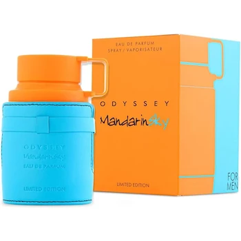 Imagen de referencia para Armaf Odyssey Mandarin Sky Eau de Parfum Spray para Hombres, 3.4 Onzas (100 ml), Colección Odyssey, Fragancia Ámbar Amaderada, Lanzamiento 2023, Edición Limitada
