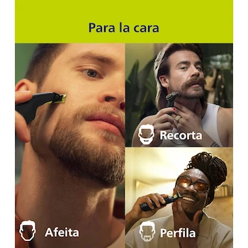 Imagen 2 de Philips Rasuradora OneBlade Pro Face QP6532/10 Negra Serie OneBlade Pro Peso 0.3 kg