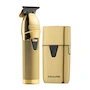 Miniatura de BaByliss FX Series Combo Trimmer + UV Shaver Gold Model FXLFHOLPK2GES Metal Case