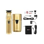 Miniatura de BaByliss FX Series Combo Trimmer + UV Shaver Gold Model FXLFHOLPK2GES Metal Case