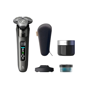 Imagen de referencia para Philips Rasuradora Eléctrica para Hombres Serie 9000 Modelo X9002/30 con Recortador Integrado, Base de Carga, Cápsula Quick Clean y Funda de Viaje