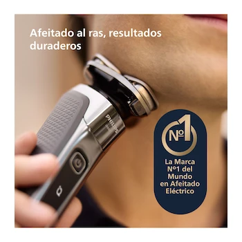 Imagen 4 de Philips Rasuradora Eléctrica para Hombres Serie 9000 Modelo X9002/30 con Recortador Integrado, Base de Carga, Cápsula Quick Clean y Funda de Viaje